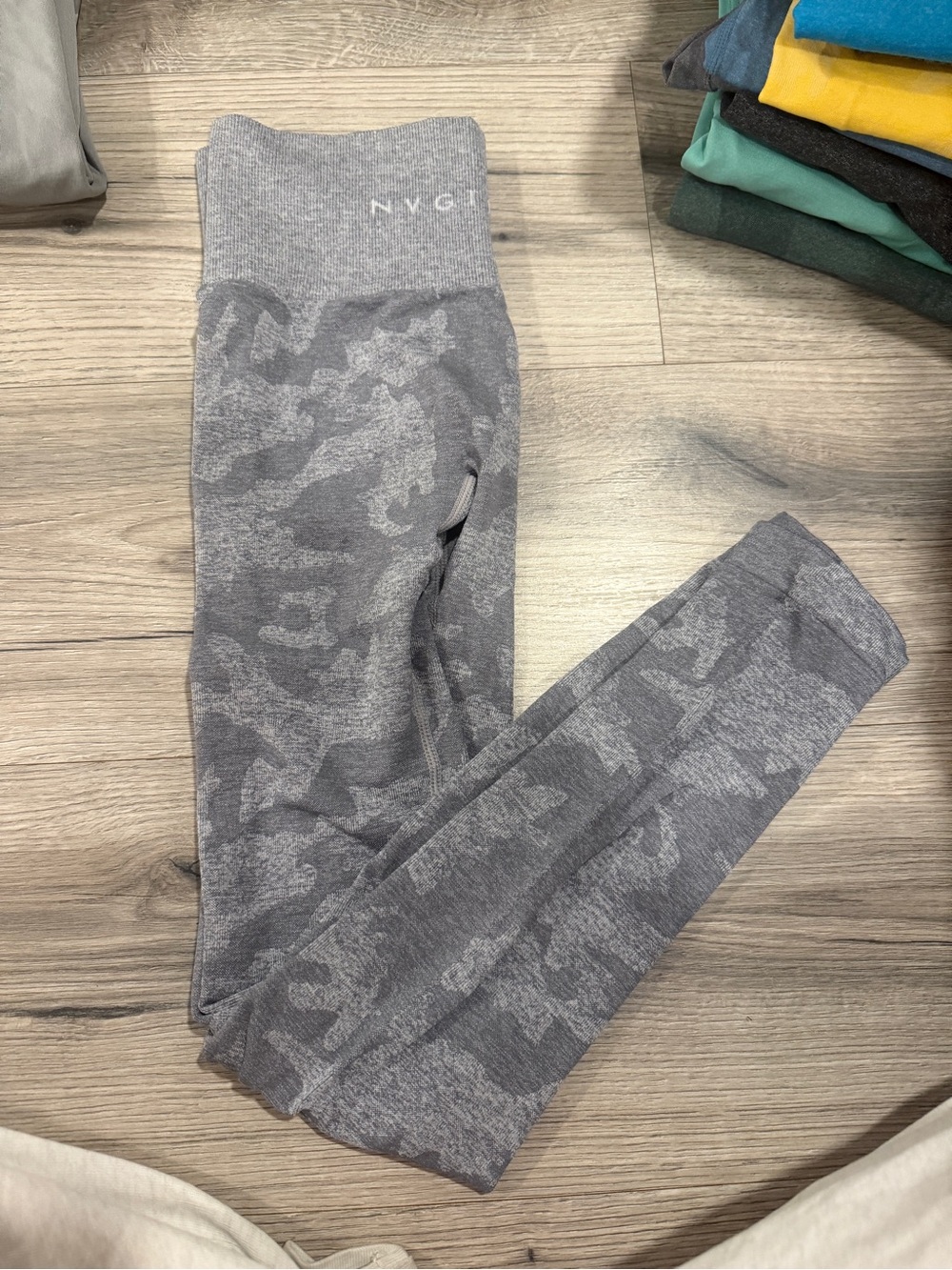 NVGTN Gray Camo Seamless Leggings